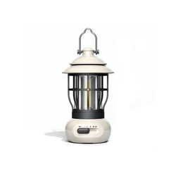 Retro uppladdningsbar campinglampa, campinglykta, tältlampa steglös avbländning White