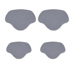 Hælbeskyttere / Skoreparasjonslapper, 4-pakning Grey