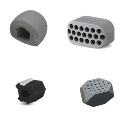 Kjevetrener i silikon 4-pakning Grey