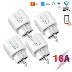 Smart Plug Wifi fjernbetjeningskontakt 4-pak 16A