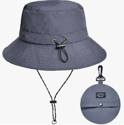 Leveälierinen kalahattu / aurinkohattu Grey