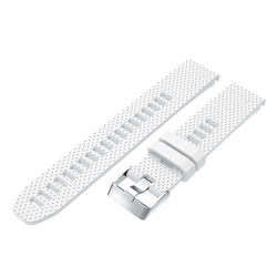 Silikonklokkerem for Garmin Fenix 5S Plus White