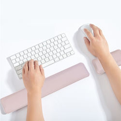 Ergonomisk tastatur og mus med håndleddsstøtte SilverGrey