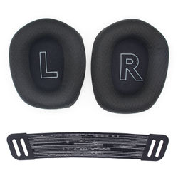 Ørepuder og pude til pandebånd til Logitech G733 Black