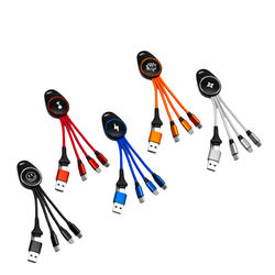 LED 5-in-1-avainnippu datakaapelilla Blue