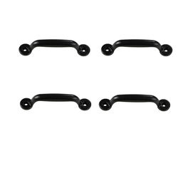 Skåphandtag i Vintage Design, 4-pack Black