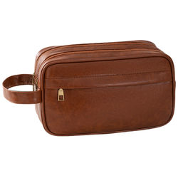 Vedenpitävä miesten toalettilaukku Brown