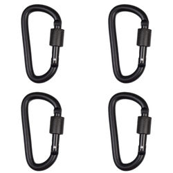 D-muotoinen karabiinikiinnike (4 kpl)