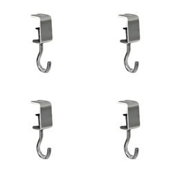 4-pak justerbare taskekroge til skrivebord