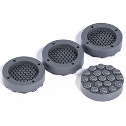 Anti-vibrasjonsføtter til vaskemaskin - Sklisikker og støtdempende (4-pakning) Gray