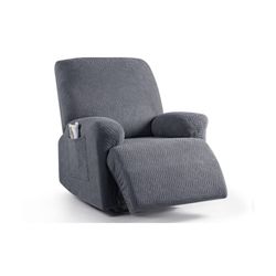 Stretch Sofa Hvilebetræk, Blødt Polyester Enkeltpersoners sofabetræk DarkGrey