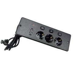 Europeisk Standard Inbyggt Uttag Black