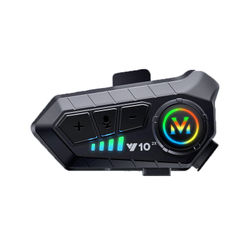 Bluetooth Intercom Hjelm Headset Kompatibelt Med Motorcykel Med 1000mAh Batteri Og Dobbelt Kerne Chip Soft Mic