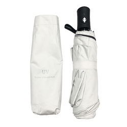 Automatisk sammenleggbar paraply med UV-beskyttelse White