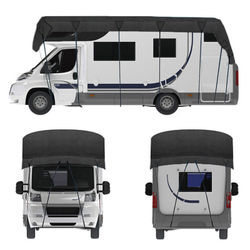 Svart bobiltrekk, 210D Oxford-stoff L