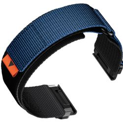 Klokkerem i nylon for Garmin Fenix 8/7X Pro/5X 6X Blue 26 mm