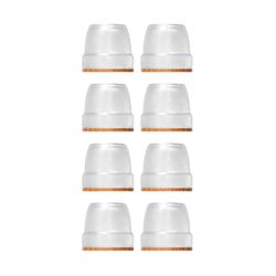 Gennemsigtige Stolebenbeskyttere - 8 stk. LightBrown Square M