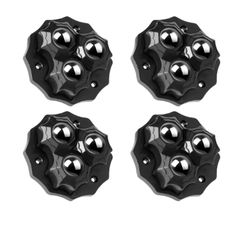 Ubesværet møbelflytning: Selvklæbende drejelige hjul Black