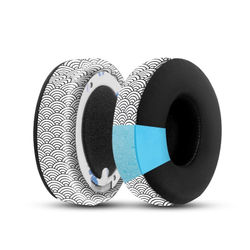 River Printed Ice Silk Leather Spliced Earphone Cover til Beats Studio3/2 Model 2