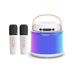 Y8 Karaoke Maskine med Dobbelt Mikrofon og Bluetooth Højttaler