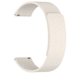 Cloud Wood Grain Silicone Magnetic Strap White 20 mm