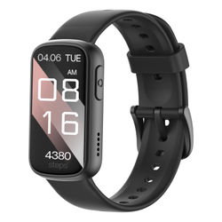 Smartwatch med pulsmåler, søvnmåler, skridttæller Black