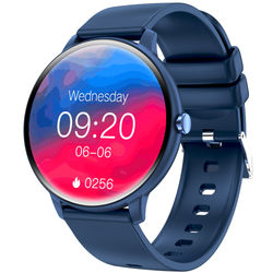 Smartwatch med EKG, pulsmåler, blodtryksmåler, søvntracker og skridttæller Blue