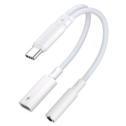 AA10-B2P15 USB-C til 3,5 mm adapter med PD-lading