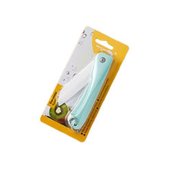 Lommefoldekniv med nøkkelring, keramisk blad, nordisk grønn Blue