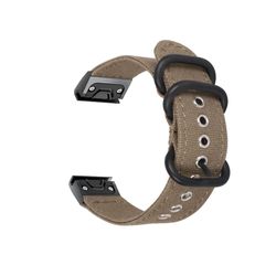 20mm Garmin Fenix hurtigutløser lerretsklokkereim for Fenix 7/6/5 Green