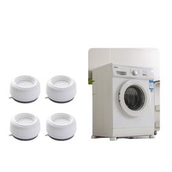 Vaskemaskinputer: Antivibrasjon og støyreduksjon - 4 pakning White