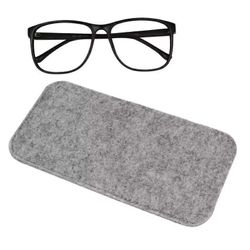 Portabelt Filtfodral för Glasögon - Grå, Smalt & Skyddande