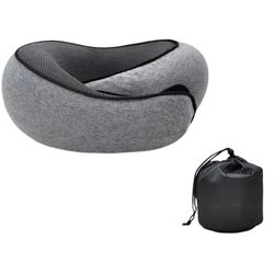 Bærbar kontorlur nakkepute - Komfort og støtte Grey