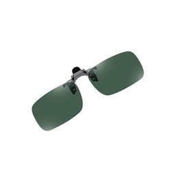 Store hvide Mercury clip-on solbriller til briller DarkGreen