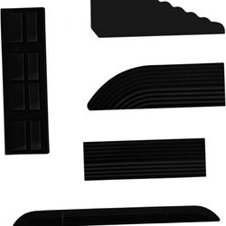 Sort tærskelrampe til robotstøvsugere (sæt med 4)