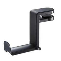 Skrivebordsklemme Hovedtelefonholder 360° Roterende Headsetholder Black