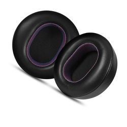 Erstatningsøreputer i lammeskinn for compatible with Microsoft Surface Headphones 1 & 2 - Svart og lilla