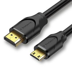 HDMI-HDMI-kaapeli 4K 60Hz - Mini HDMI -kaapeli projektoreille, televisioille ja tietokoneille 1 m