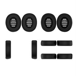 Silikone ørepuder til JBL Tune 770NC hovedtelefoner - Optimal komfort og beskyttelse Black