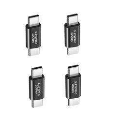 TYPE-C uros - TYPE-C uros 3.1 suora sovitin (4 kpl) - Tukee 10 Gbps nopeutta ja 100 W tehoa