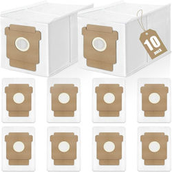 10-pak erstatningsstøvposer kompatible med iRobot Roomba Essential, Plus og Max-serien