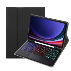 Bluetooth Tastatur Etui med Touchpad & Baggrundslys - Kompatibel med Samsung Tab S6 Lite 10.4 tommer
