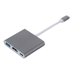 USB-C Multiport-adapter til USB (PD), USB-C, 4K HDMI-kompatibel