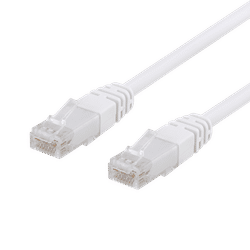 U/UTP Cat6 patch cable, CCA, 0.5m, 250MHz, white