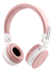 Foldbar on-ear BT headset, 3,5 mm, lyserød