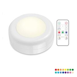 LED spotlight med fjernbetjening 1-pack