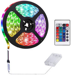 Slynge med 60 lysdioder 2 meter RGB IP65 vanntett & fjernkontroll