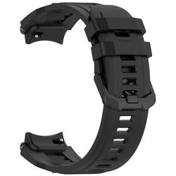 Silikonearmbånd til Amazfit T-Rex 3 Pro 48mm - Sort