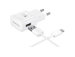Hurtigoplader - vægoplader og opladningskabel med USB-C