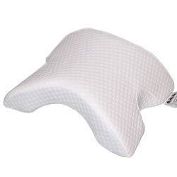 U-Kudde / Parkudde med armtunnel / skedkudde / memory foam-kudde / kudde för avlastning av armen